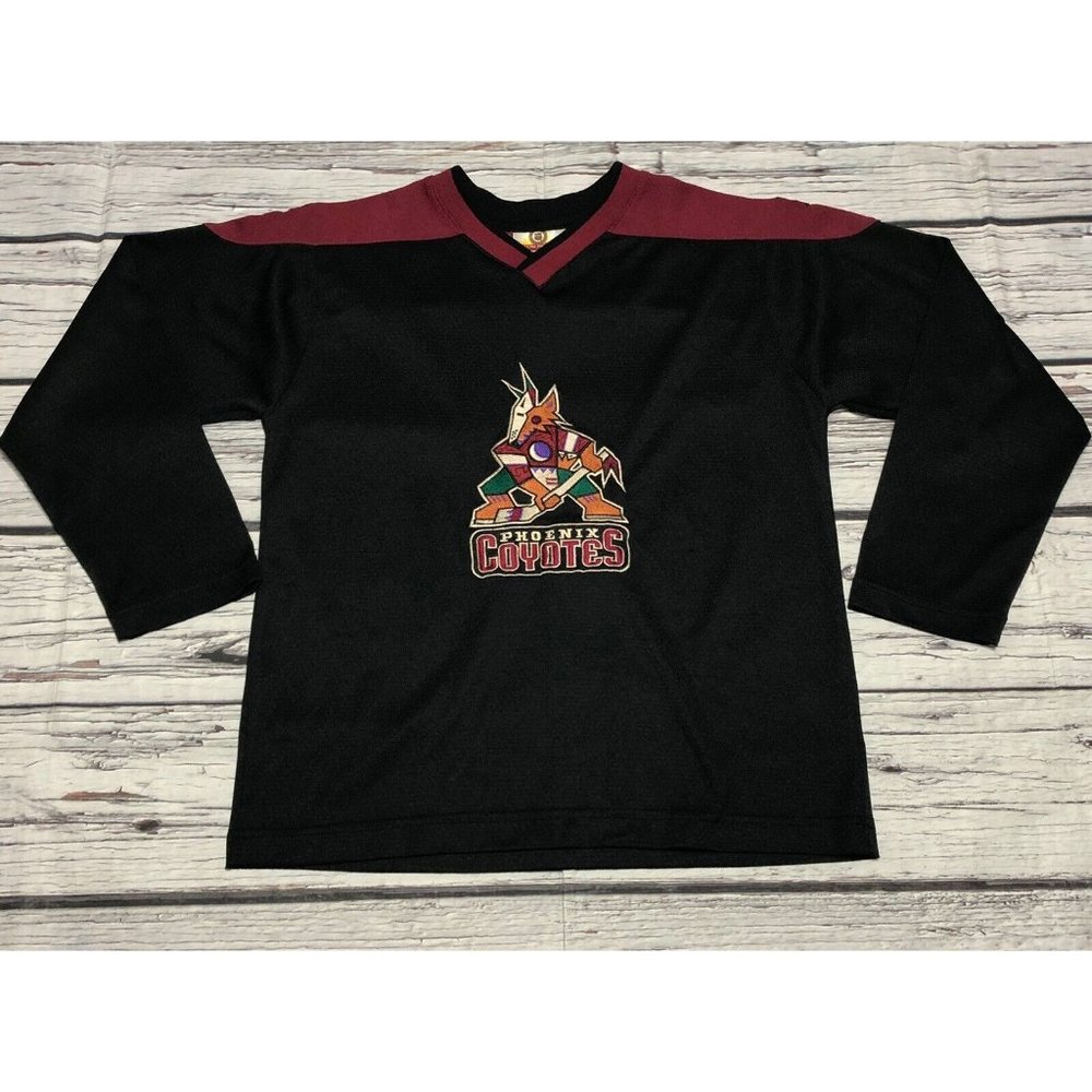 Vintage Youth Boys NHL Hockey Arizona Phoenix Coyotes Jersey Medium 10-12 Patch